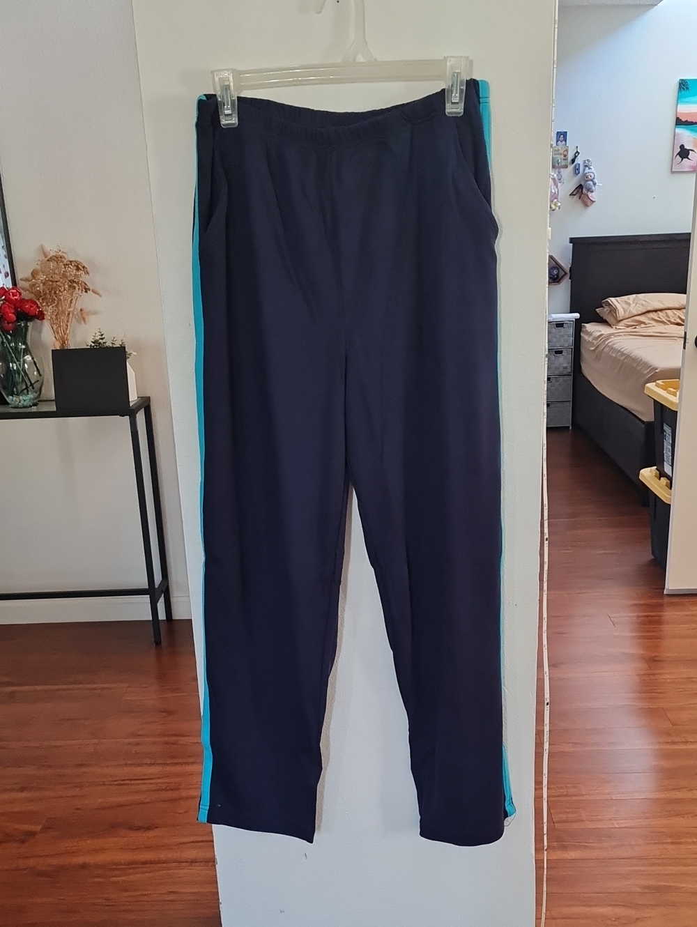 💥3for$15💥Blair Navy Joggers with Teal Side Stripe